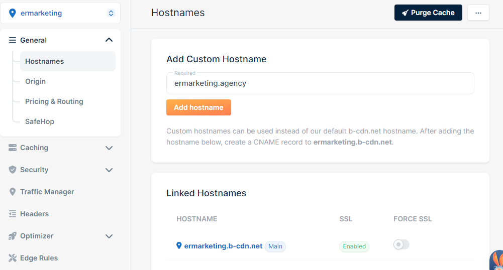 BunnyCDN Full Page Caching for WordPress: Complete Setup Guide 6 Managing pull zone settings in BunnyCDN