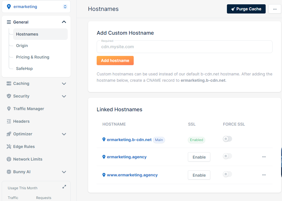 BunnyCDN Full Page Caching for WordPress: Complete Setup Guide 7 SSL certificate settings in BunnyCDN pull zone